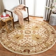 thumbnail image 3 of SAFAVIEH Anatolia Carley Traditional Wool Area Rug, Ivory, 4' x 4' Round, 3 of 8