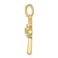 thumbnail image 2 of Real 14kt Yellow Gold 1/15ct. Diamond Cross Pendant; for Adults and Teens; for Women and Men, 2 of 4