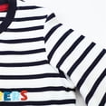 thumbnail image 6 of Toddler Boys Shirts & Tops Cartoon Print Striped Crewneck Long Sleeve Sport Pullover T Shirts Sportwear,Black,2-3 Years, 6 of 6
