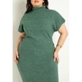 thumbnail image 3 of ELOQUII Women's Plus Size Short Sleeve Sweater Dress, 3 of 4