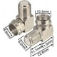 thumbnail image 2 of Cable coaxial Conector de ángulo recto Adaptador hembra a macho tipo F Conector coaxial de ángulo recto F macho a hembra Adaptador coaxial Rg6 para cable coaxial y W, 2 of 5
