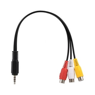 Câble audio Jack/Rca PSAUD21 - Noir/Blanc/Rouge POSS : le câble à Prix  Carrefour