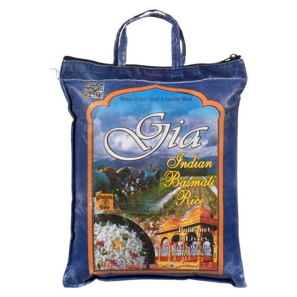 Gia indian basmati rice, 8 LB