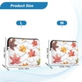 thumbnail image 4 of FORMRS 13"-13.3" Laptop Sleeve Protective Case Soft Carrying Quilted Computer Bag Cover, White Autumn Leaves, 4 of 7