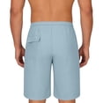 thumbnail image 7 of Bermuda Shorts for Men Pull On Drawstring Elastic Waist Lightweight Breathable Running Gym Outdoor Summer Shorts with Pockets S-3XL, 7 of 7