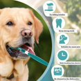 thumbnail image 3 of Cepillo de dientes para perros de 3 lados de 4 piezas, cepillo para mascotas con mango largo, Kit de cepillo de dientes canino para el cuidado Dental para limpieza de dientes de perros y gatos, 3 of 4