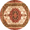 thumbnail image 1 of Ahgly Company Indoor Round Persian Orange Traditional Area Rugs, 8' Round, 1 of 4