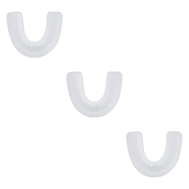Soidarity Cabezal de cepillo de de silicona con forma de U, pieza de herramienta de blanqueamiento de eléctrico, enchufe de Type1 NO1 Soidarity CBP122125