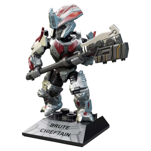 Mega Construx Halo Heroes Series 13 Brute Chieftain Micro Action Figure, Building Toys for Kids