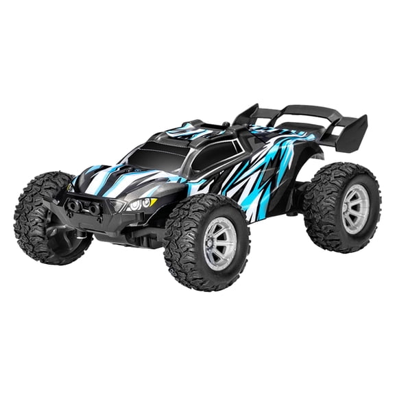 Mini Off Road RC Truck 132 Scale Rechargeable High Speed Remote Control Car 2WD Vehicle With 24 Controller Translucent Body Lighting System