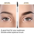 thumbnail image 5 of Unique Bargains 5pcs Soft Double Sided Eyebrow Brush Angled Eye Brow Brush Eyelash Extension Brush Silver Tone White, 5 of 6