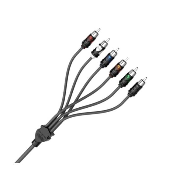 Cable RCA Marino Wet Sounds WWX-RCA-6CH 12FT 6 Canales 12 pies Wet Sounds WWXRCA6CH12FT