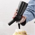 thumbnail image 4 of Bearachild Dispensador de crema batida de aluminio de 250ml, batidor de crema de cocina, herramientas de postre con boquillas cuentagotas Herramientas y accesorios para hornear negro Bearachild HA008727-03, 4 of 6