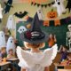 thumbnail image 4 of Sombrero de bruja de Halloween Accesorio para disfraz de adulto Fiesta Tema de brujería Cosplay, 4 of 5