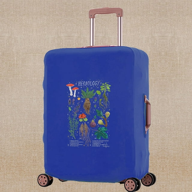 Housse de Valise 2023 Résistante aux Rayures, Accessoire de Voyage, Housses Adaptées aux Valises de 18 à 32 Pouces, Motif Champignon, Étui de Protection pour Chariot 8Mushroom004 m (22-25 Pouces)