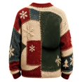 thumbnail image 5 of CONZONE Mens Christmas Sweaters Funny Snowman Embroidery Long Sleeve Knit Sweatshirt Crewneck Warm Fall Winter Pullover Knitwear, 5 of 6