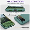 thumbnail image 4 of Designed for Pixel 8 Case, [Military-Grade Drop Protection][Anti-Scratch Microfiber Lining] Silicone Slim Thin Shockproof Phone Case for Google Pixel 8 (Pine Green), 4 of 13