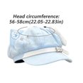 thumbnail image 2 of Slccxzc Blue Puppy Ears Beret Hat with Pin Plush Bone Y2K Painter Beanie Women Fall Winter Streetwear Cap, 2 of 7