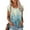 Light Blue summer tops 2023 women, variant on Dyegold Summer Tops for Women 2023 Trendy, Cap Sleeve Summer Blouses for Women Comfy Floral Print Tshirts 2023 Round Neck Tunic Tops Casual Loose Summer ​Tops