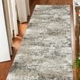 thumbnail image 4 of BERTHMEER 2'x6' Washable Abstract Runner Rugs for Hallway Kitchen Entryway Laundry Room Bathroom Non-slip, Brown, 4 of 4