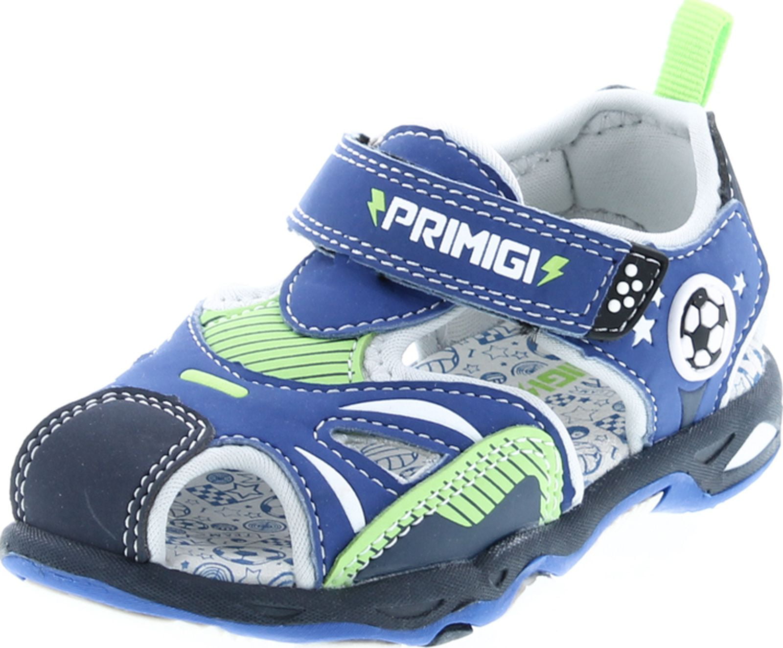 PRIMIGI Boys Kids Open Toe Blue & Black Synthetic Trekking Sandals 1455722 