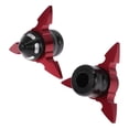 thumbnail image 1 of Unique Bargains 0.59" Motorcycle Slider Frame Aluminum Alloy Plastic Wheel Fairing Protection Crash Pad Protector Guard 2.99" 2.05"  Red 2 Pcs, 1 of 7