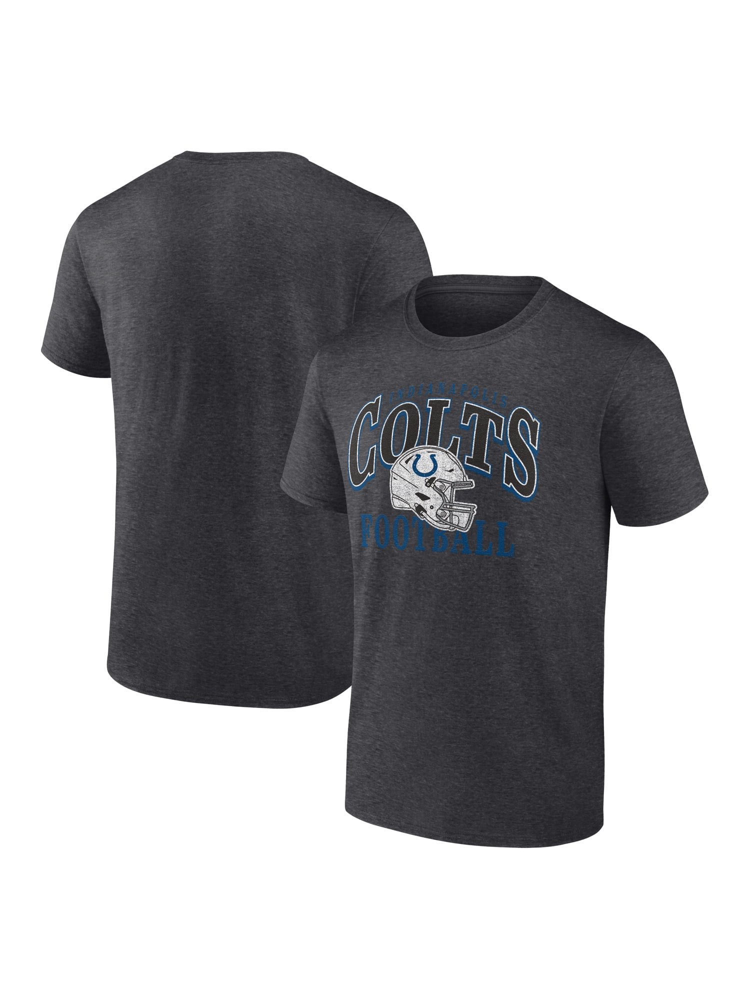 NFL Indianapolis Colts Men's Cotton Charcoal Heather Short Sleeve T-Shirt