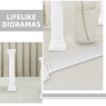 thumbnail image 3 of WHAMVOX 12Pcs Roman Column Pedestal White Plastic Classical Miniature Pillar For Micro Landscape Yard, 3 of 8