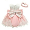 thumbnail image 4 of Robe Bébé Fille Robe Nouveau-Né Dentelle Princesse Tutu Robe Anniversaire Fête de Fête 0-24M, 4 of 4