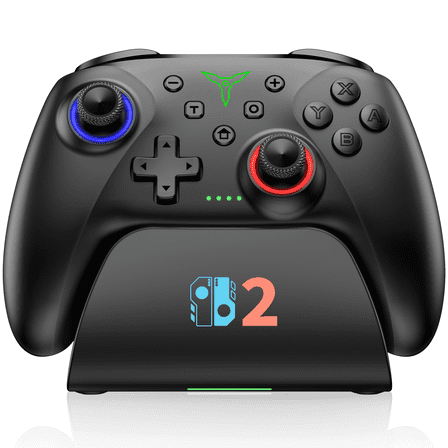 EUROA Switch 2 Pro Controller for Nintendo Switch 2/Switch/Switch Lite/OLED, Turbo&Vibration