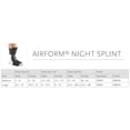 thumbnail image 3 of Ossur Airform Black Night Splint Medium Hook and Loop Strap for the Foot 50045, 3 of 3