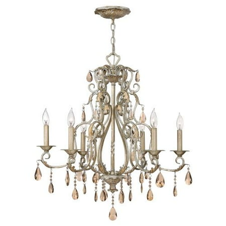 Hinkley Lighting 4776 Carlton 6 Light 1 Tier Crystal Chandelier