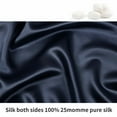thumbnail image 6 of REGALWOVEN 25 Momme Silk Pillowcase with Zipper Closure, Navy Blue 20"x26", 6 of 7