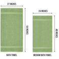 thumbnail image 4 of Utopia Towels 6 Pack Medium Bath Towel Set, 24 by 48 Inches, 500 GSM 100% Ring Spun Cotton, Lightweight and Highly Absorbent Quick Drying Premium Towels for Hotel, Spa and Bathroom, Sage Green, 4 of 8