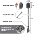 thumbnail image 4 of Silicone Bottle Cleaning Brush With Long Handle, 12.5" Water Bottle Cleaner For Baby Bottles, Hydro Flask, Sports Bottle, Vase, Glassware, Perfect For, 4 of 5