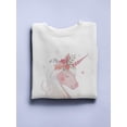 thumbnail image 3 of Sweet Unicorn Ii Sweatshirt Women -Victoria Barnes Designs, Female Medium, 3 of 4