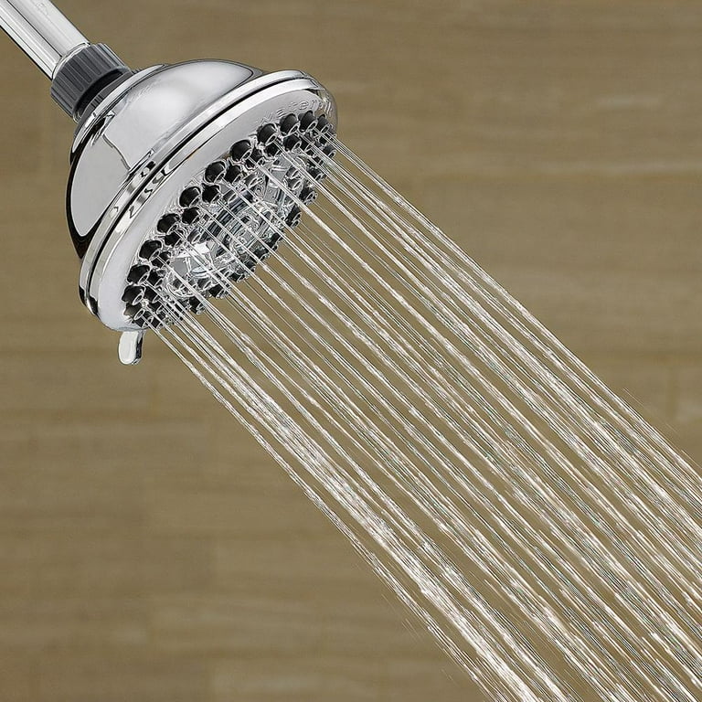 9-Spray 4.5 in. Single Wall Mount Low Flow Handheld Rain Shower Head in Chrome 9-Spray 4.5 in. Single Wall Mount Low Flow Handheld Rain Shower Head in Chrome