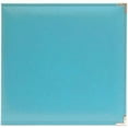 thumbnail image 2 of Scrapbook Classic Leather 3 Ring Album Aqua 12X12, 2 of 2