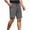 Gray, variant on EOYWHK Mens Drawstring Shorts with Pockets Drawstring Mens Elastic Waist Shorts Soft Lightweight Breathable Active Shorts for Men Army Green, Size L
