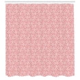 thumbnail image 3 of Ambesonne Renaissance Shower Curtain, Pastel Classical Swirls, 69"Wx84"L, Pink White, 3 of 3