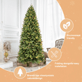 thumbnail image 4 of imerelez 5ft Pre-Lit Artificial Christmas Tree with 756 PE/PVC Tips & 250 Warm White LEDs, Steel Frame & Hinged Design for Indoor Holiday Decor, 4 of 8