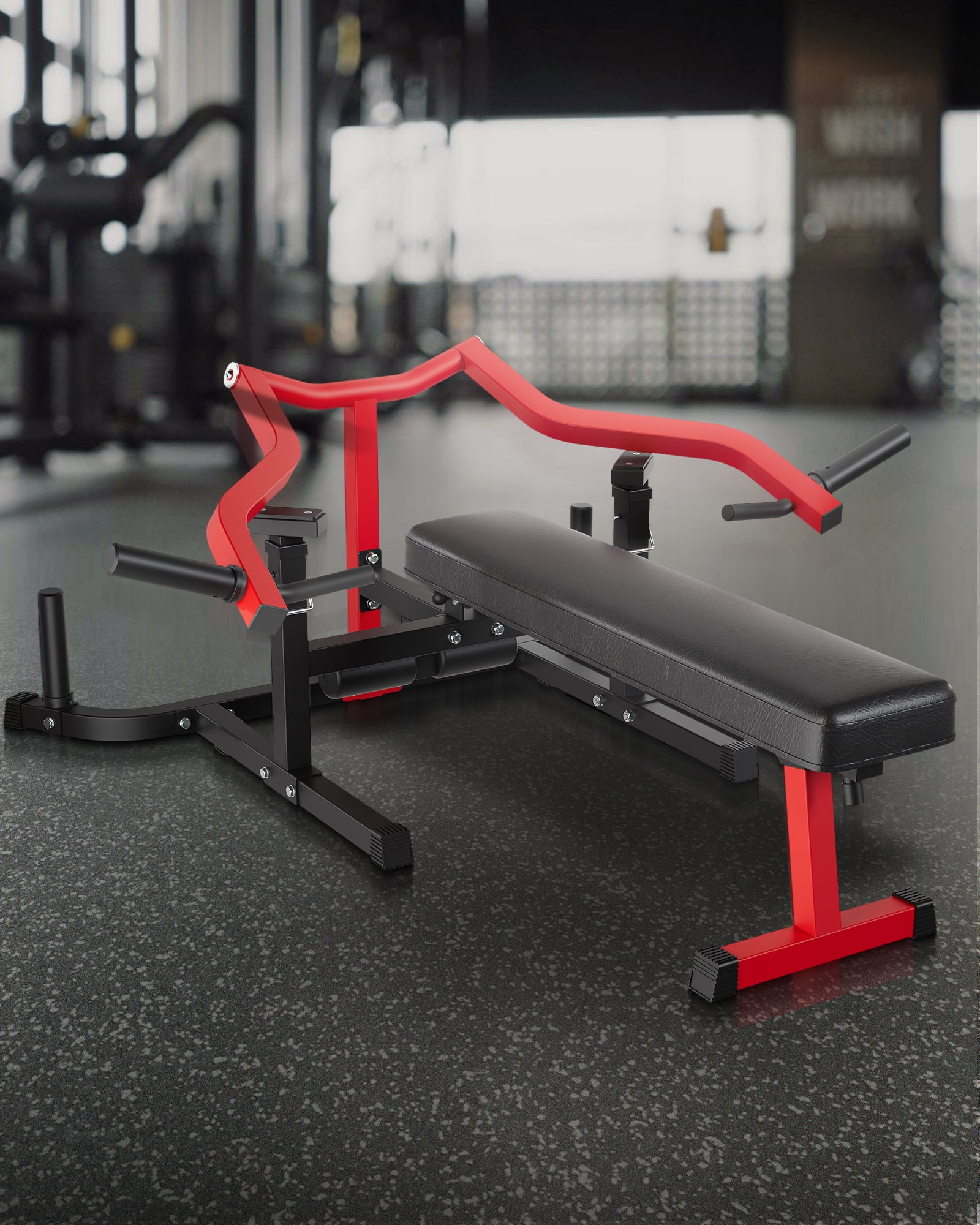 1050 LB Chest Press Machine for Home Gym - Adjustable Flat/Incline Bench with Independent Converging Arms, Multi-Functional Upper Body Workout Station