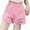 Pink, variant on ZLBDYG Girls Ripped Denim Shorts Fra𝐲ed Hem Wide Leg Jean Shorts Y2K Streetwear Teen Kids Summer High Waist Baggy Distressed Jorts