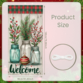 thumbnail image 4 of Festive Design Welcome Banner Decorative Seasonal Green Red Christmas Elements for Front Porch Holiday Decoration Indoor Outdoor, 4 of 9