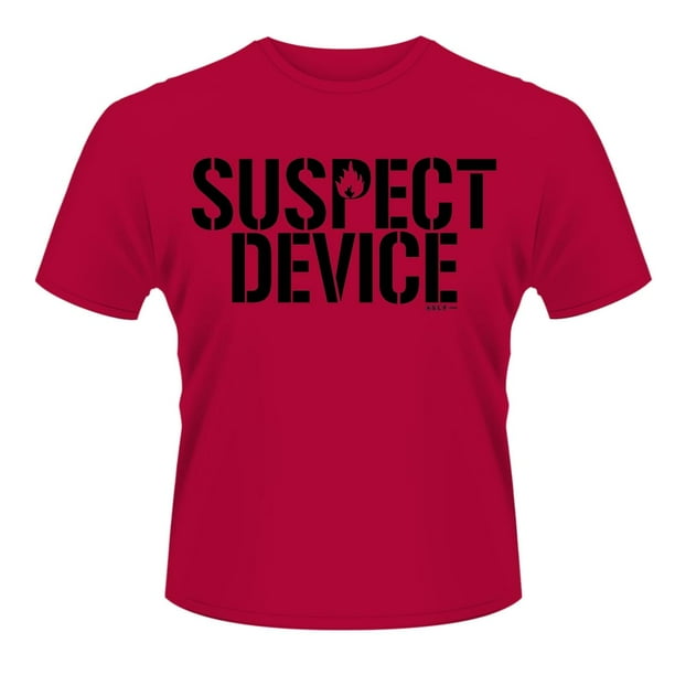 Stiff Little Fingers - Camiseta Suspect Device para Adultos Unisex (Rojo)
