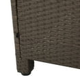 thumbnail image 4 of GDF Studio Raleigh Outdoor 5 Piece L-Shape Wicker Sectional W/ Cushions, Gray, 4 of 16