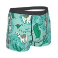 thumbnail image 3 of Disketp Alapaca In Boho Men'S Boxer Briefs,Soft And Breathable Cotton Underwear With Comfortflex Waistband, 3 of 8