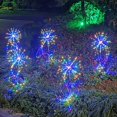 thumbnail image 5 of L Golden warm light Lámpara de fuegos artificiales alimentada por energía Solar, impermeable, para exteriores, césped, cadena Flash, luz Led para césped y jardín, decoración de p, 5 of 5