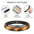 thumbnail image 4 of Logiee Tropical Sunset Paradise Print Breathable Elastic Steering Wheel Cover, Non-Slip Stretch Steering Wheel Protector,Universal 15 Inch Fit Auto, Suvs, Truck, 4 of 6