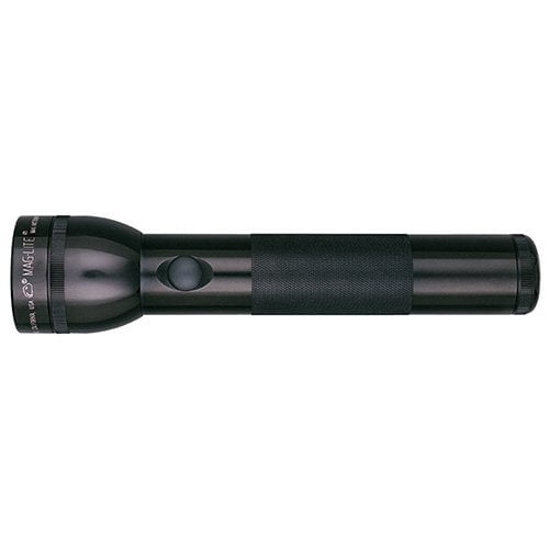 Mag-Lite Standard Flashlight, 2 D, 27 Lumens, Black, Hangpak